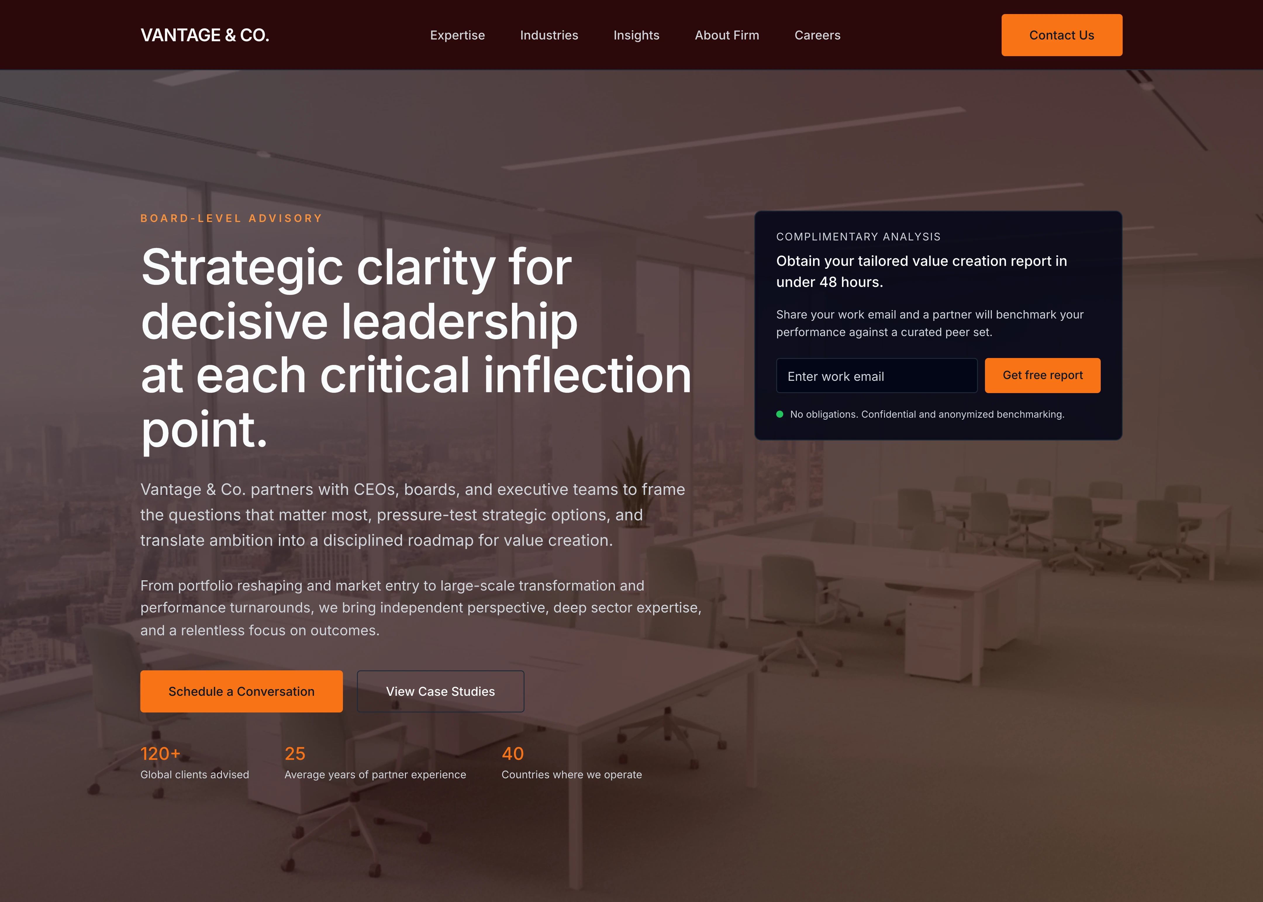 Corporate Consulting Firm Website